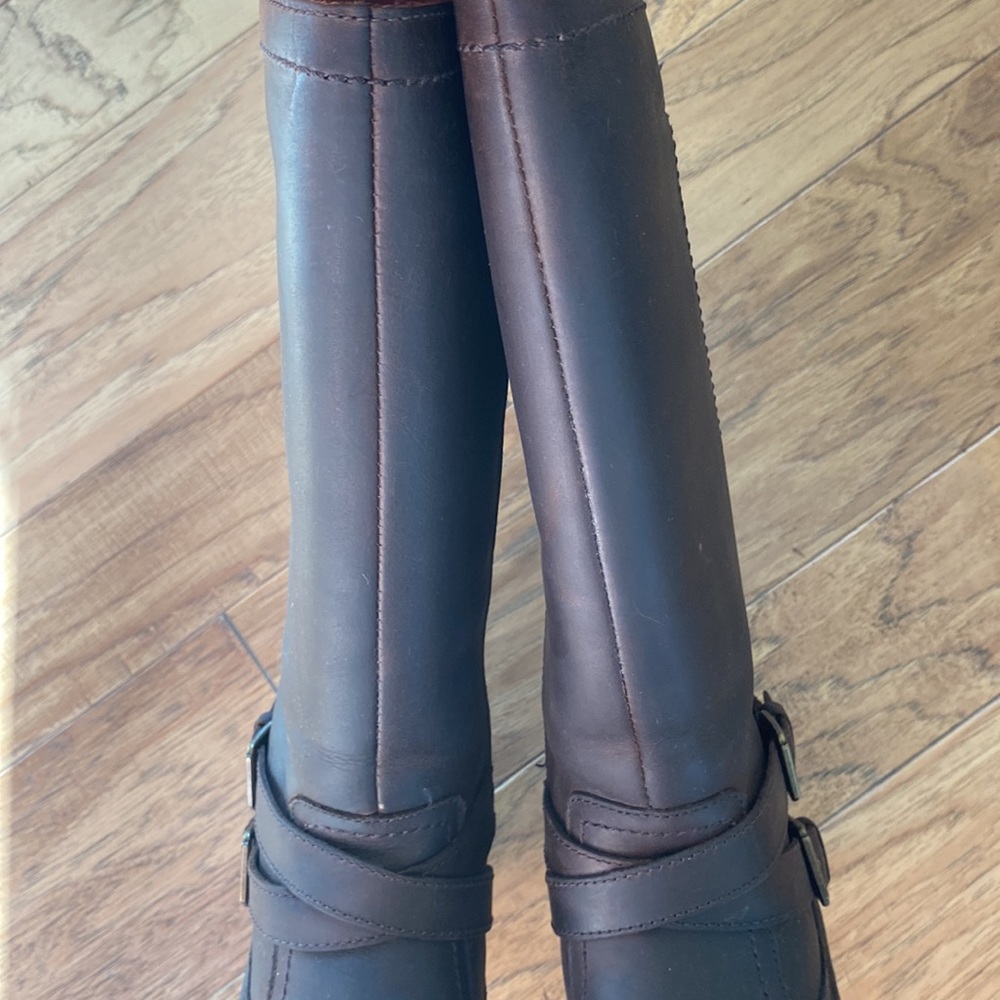 Ugg Shearling Lined Leather Boots 6 - image 4